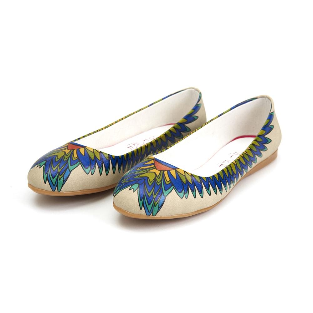 Indian Feather Ballerinas Shoes 1090 (506263633952)