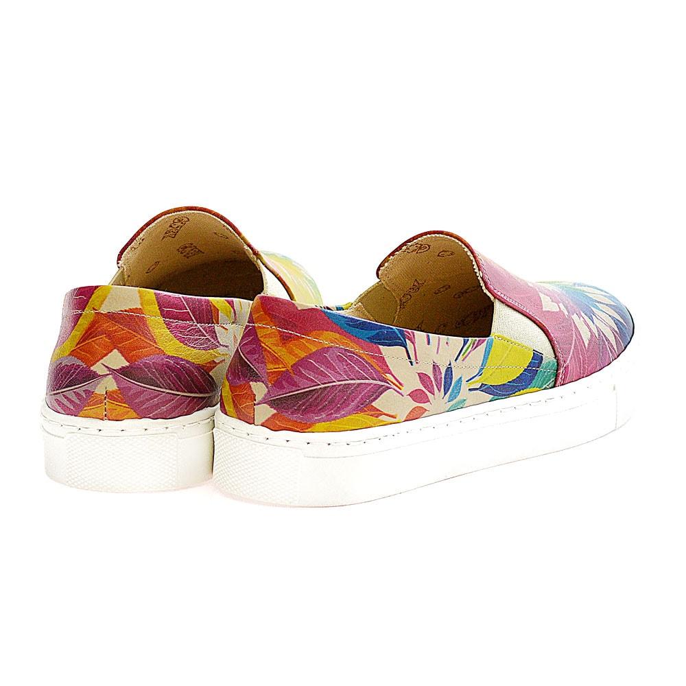 Colored Leaves Sneakers Shoes VN4003 (1405817913440)