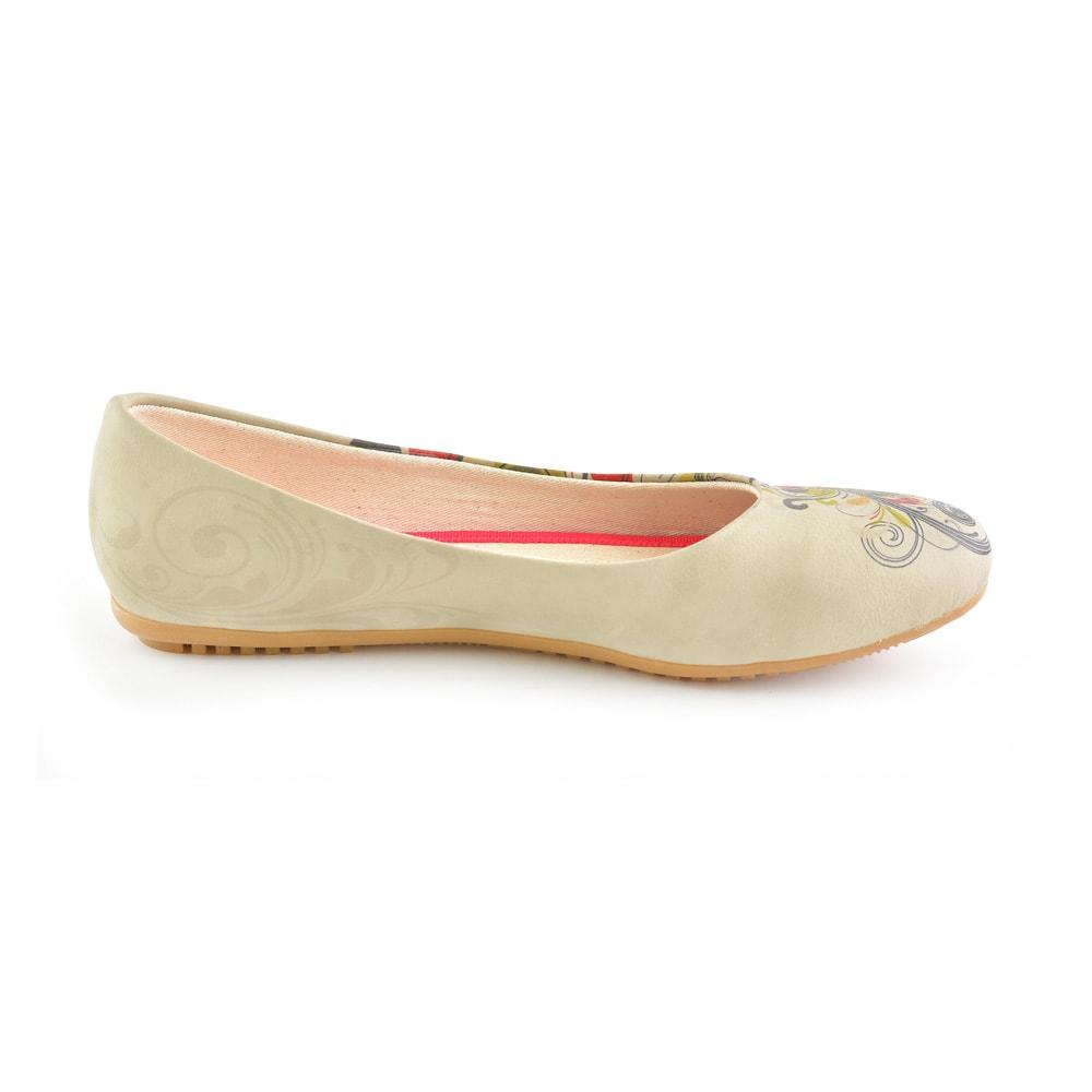 Spiral Flower Ballerinas Shoes 1056 (506262519840)