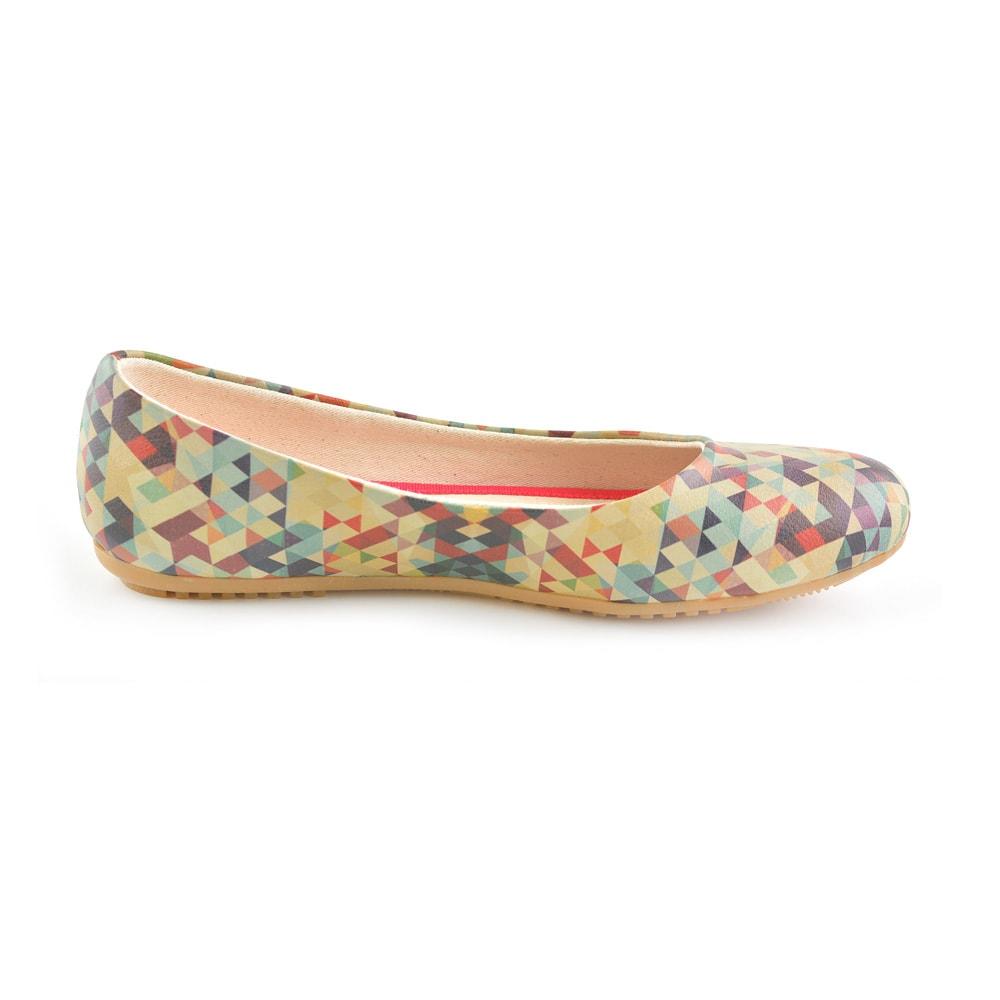 Geometric Colors Ballerinas Shoes 2028 (506264289312)