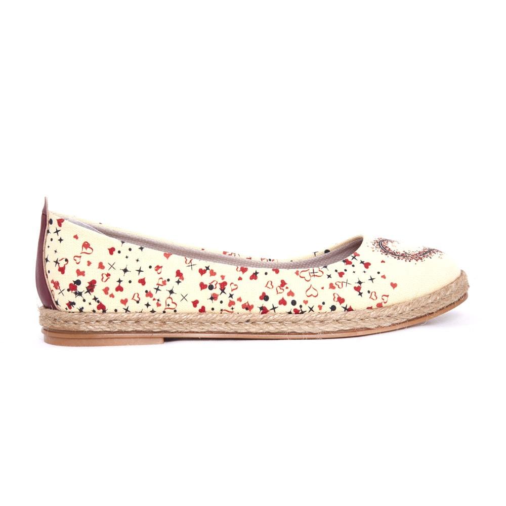 Heart Ballerinas Shoes FBR1186 (1405804740704)