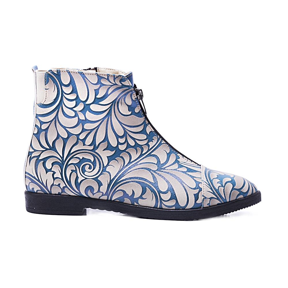 Flower Ankle Boots FER102 (506266026016)