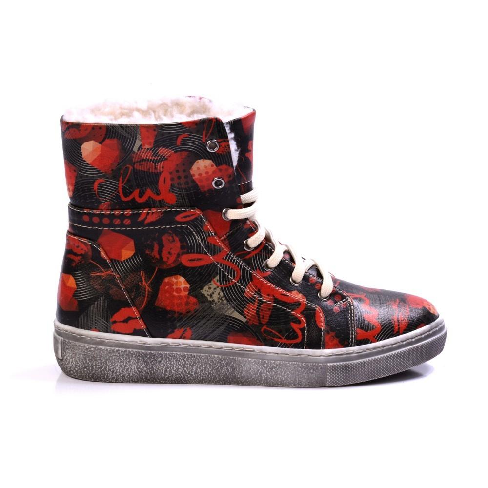 Hearts Short Boots JAS106 (1421180371040)