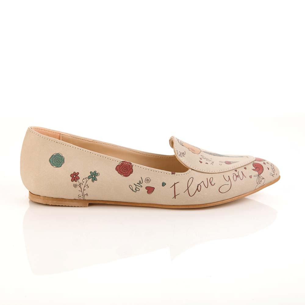 I Love You Ballerinas Shoes OMR7206 (506270842912)