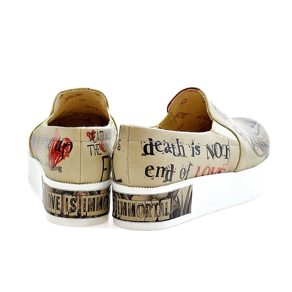 Death is Not End of Love Sneakers Shoes VN4222 (506280476704)
