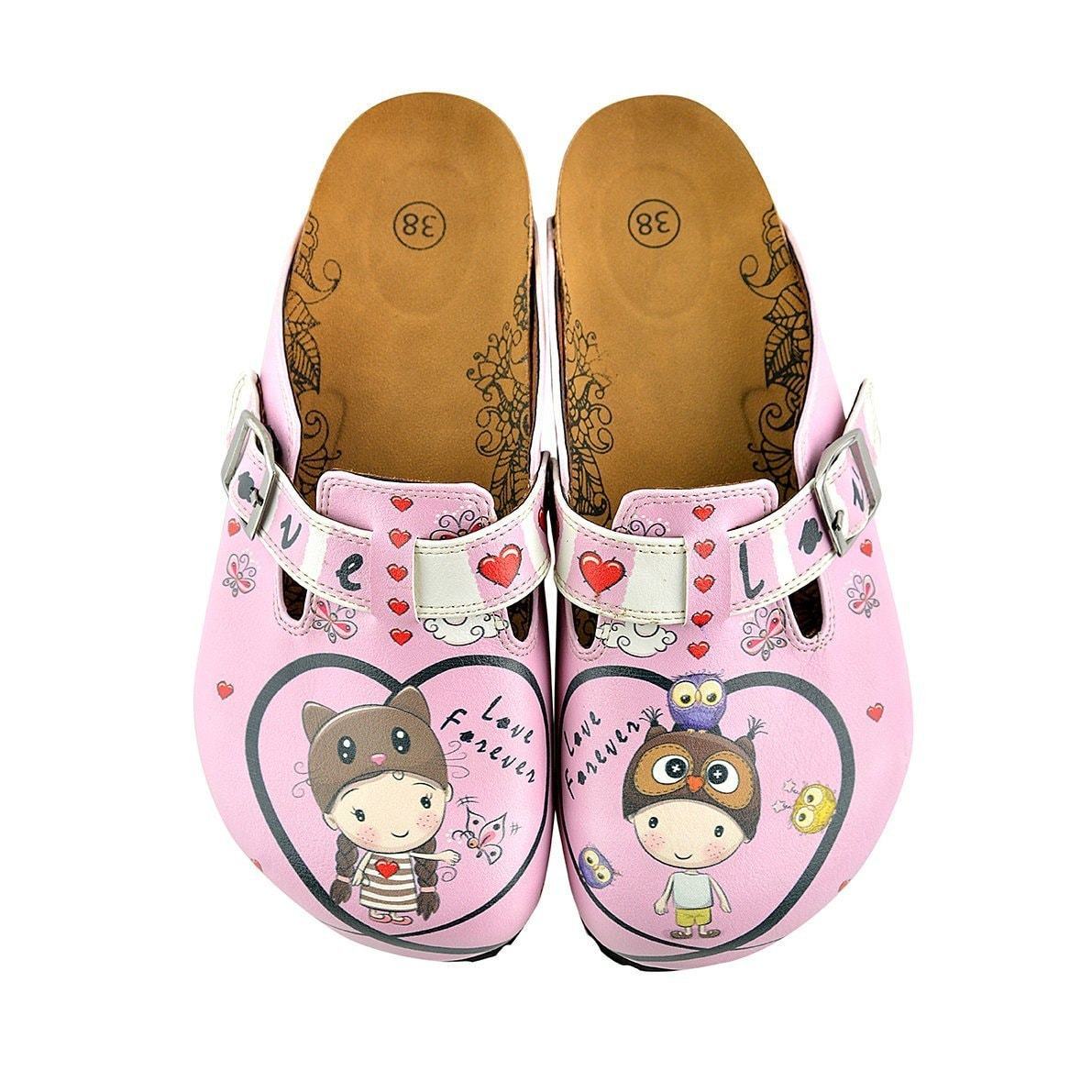 Pink Love Forever Clogs WCAL339 (737670529120)