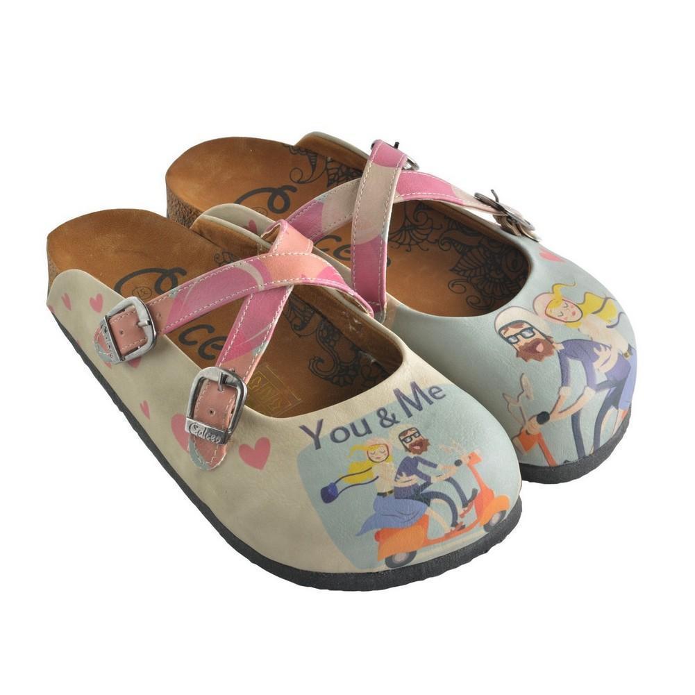 Blue & Pink You & Me Clogs CAL147 (737682817120)