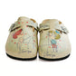 Cream Sketch Love Clogs CAL307 (737682194528)