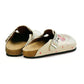 Cream Sketch Love Clogs CAL307 (737682194528)