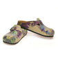 Purple Geo Lion & Wolf Clogs CAL335 (737681670240)