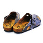 Navy Blue Floral Clogs CAL372 (737756381280)