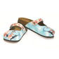 Blue & Coral Floral Anchor Clogs CAL804 (737679540320)