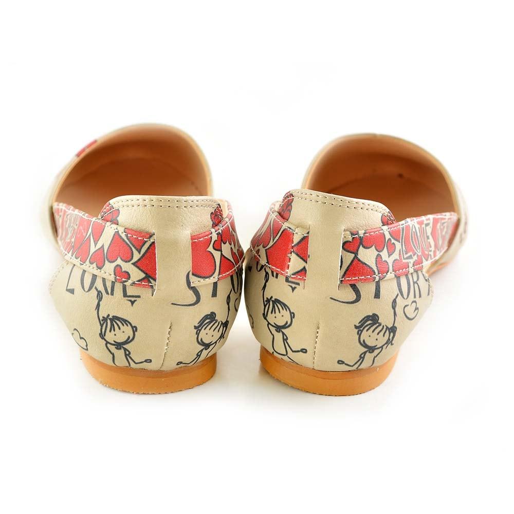 Couple in Love Ballerinas Shoes OMR7002 (506269958176)
