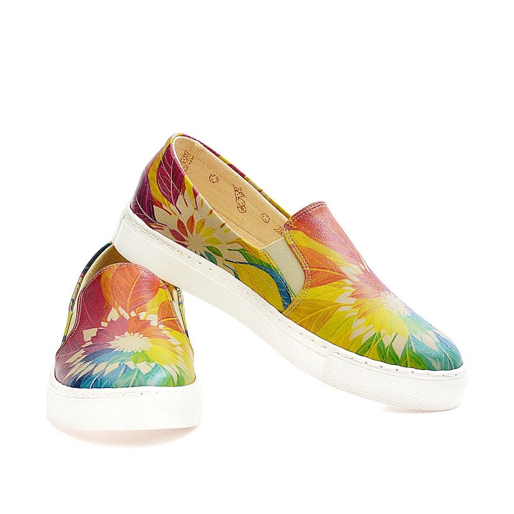 Colored Leaves Sneakers Shoes VN4003 (1405817913440)