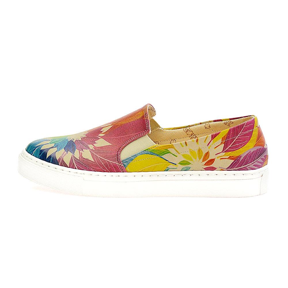 Colored Leaves Sneakers Shoes VN4003 (1405817913440)