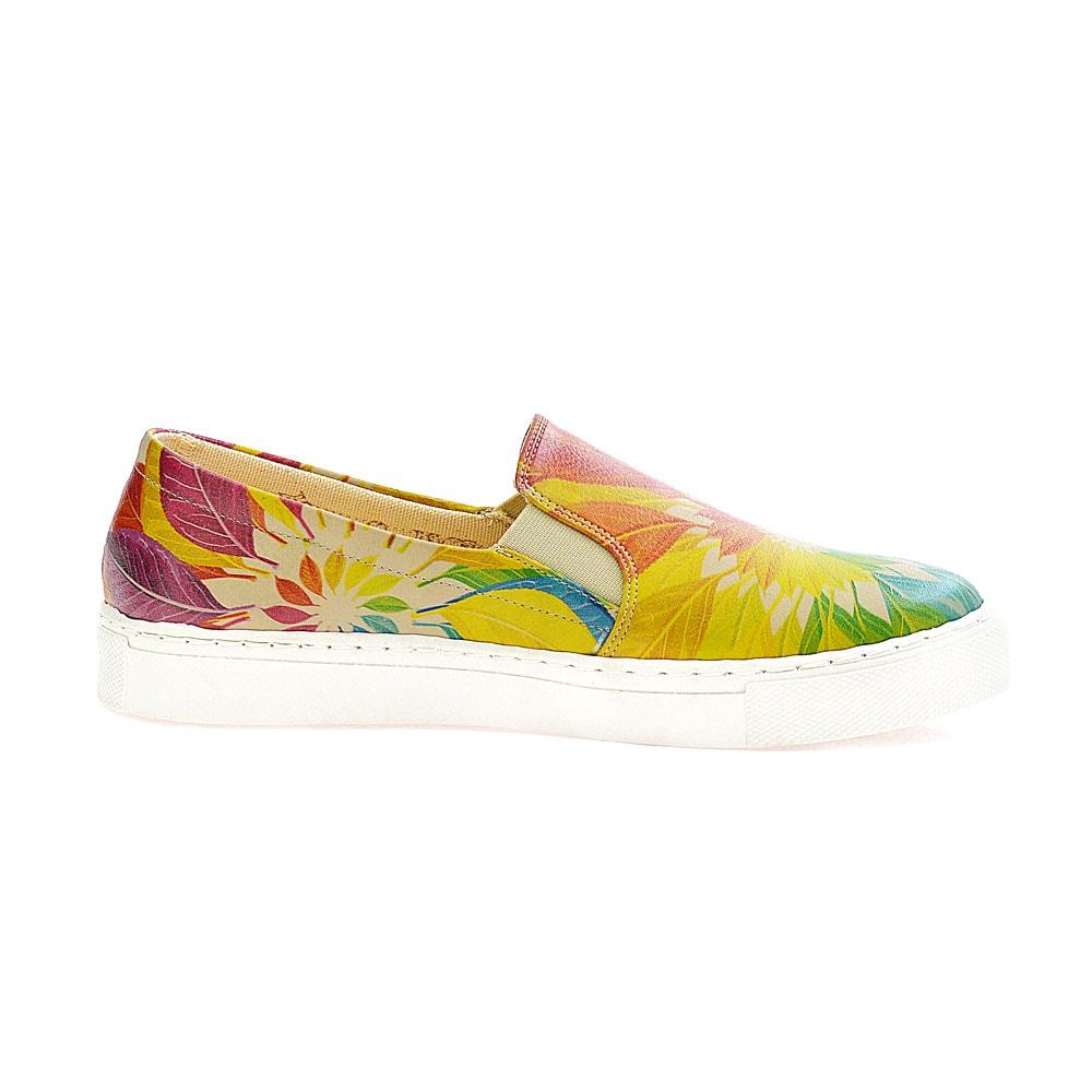 Colored Leaves Sneakers Shoes VN4003 (1405817913440)