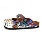Colorful Moving and Mixed Patterned and White Dancing Panda Patterned Clogs - WCAL176 (774938493024)