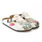 White & Gray Kitty Clogs WCAL330 (737670660192)
