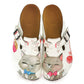 White & Gray Kitty Clogs WCAL330 (737670660192)