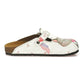 White & Gray Kitty Clogs WCAL330 (737670660192)