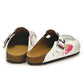 White & Gray Kitty Clogs WCAL330 (737670660192)