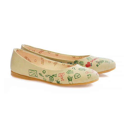 Back to School Ballerinas Shoes 1007 (1405793370208)