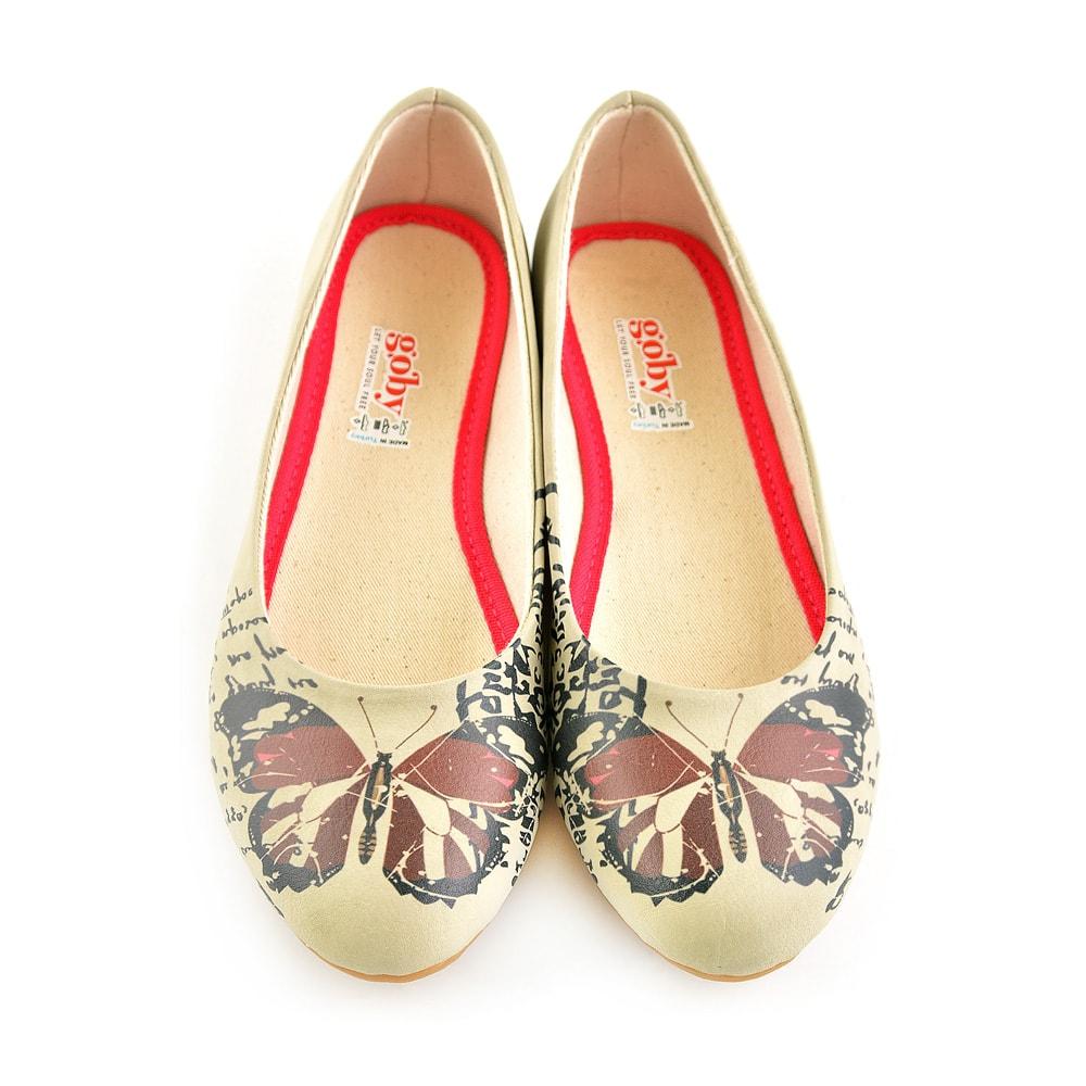 Bordeaux Butterfly Ballerinas Shoes 1060 (506262683680)