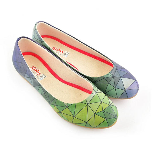 Colored Prismas Ballerinas Shoes 1094 (506263797792)