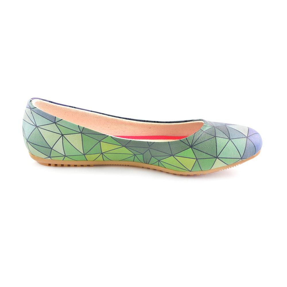 Colored Prismas Ballerinas Shoes 1094 (506263797792)