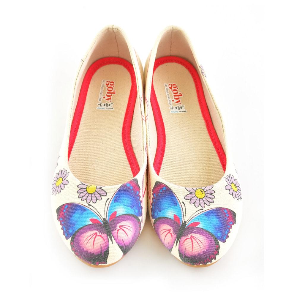 Daisy and Butterfly Ballerinas Shoes 1105 (506263961632)