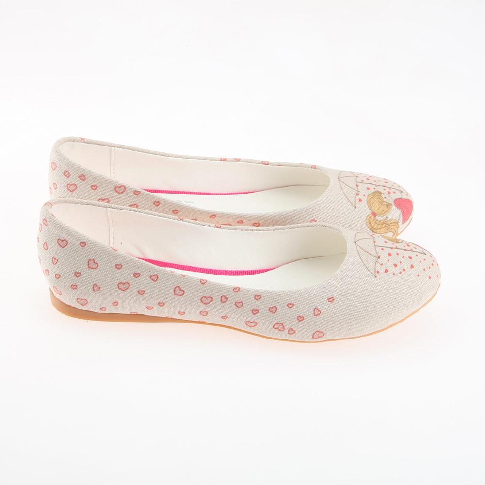 Heart Raining Ballerinas Shoes 1107 (1405793927264)