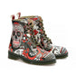 Rose Eyes Skull Long Boots AMAR108 (1329363550304)