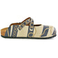 Black & White Stripe Rope Clogs CAL101 (737683767392)