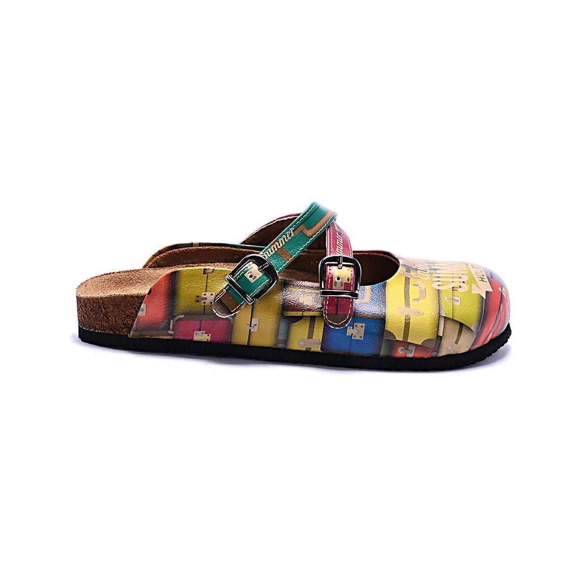Yellow Suitcase Summer Clogs CAL106 (737683636320)
