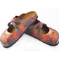 Red & Orange Floral Car Clogs CAL121 (737682948192)