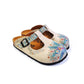 White & Blue Floral T-Strap Mule CAL1501 (774933348448)