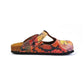 Red & Pink Abstract Woman T-Strap Mule CAL1506 (774933577824)