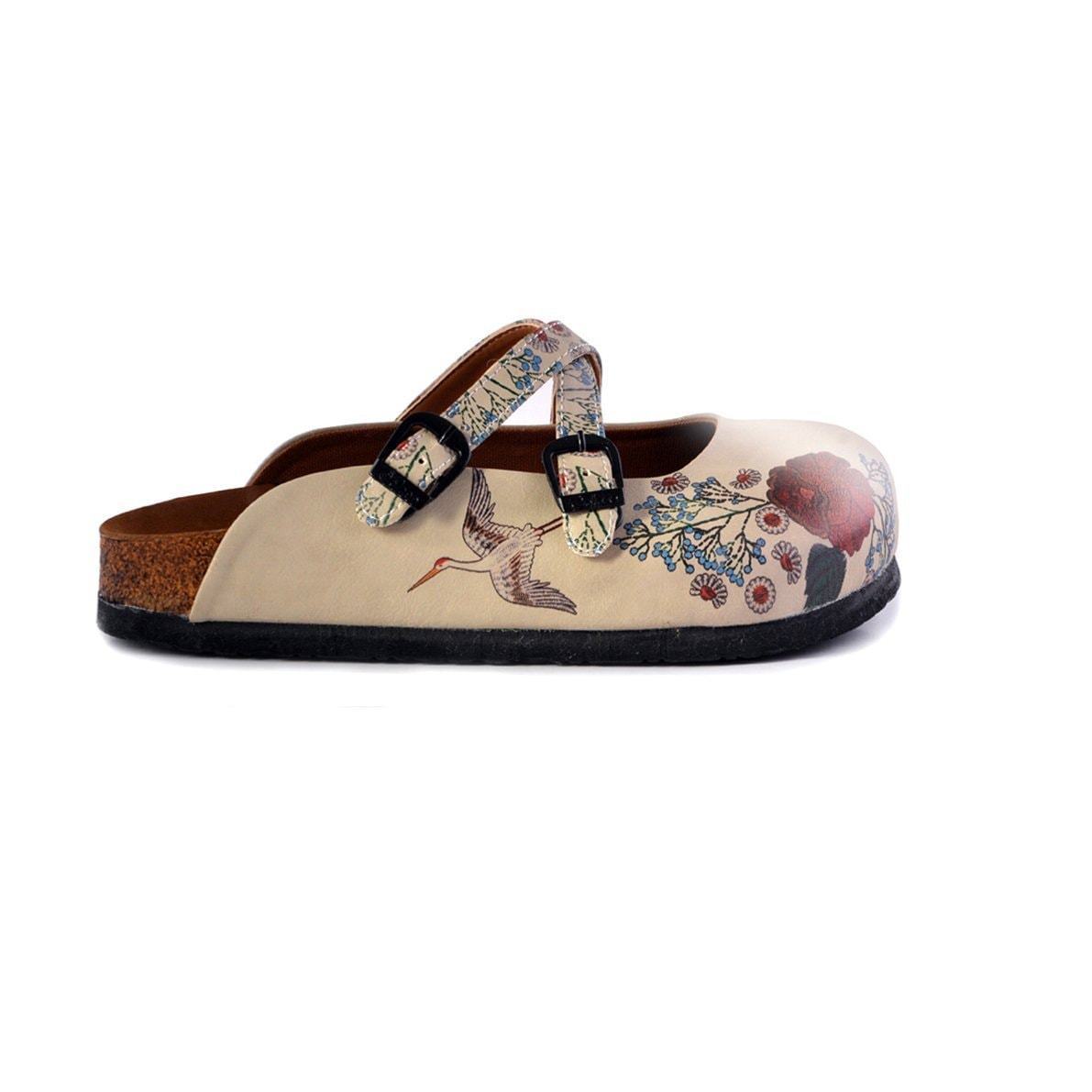 Rose and Bird Clogs CAL157 (737669120096)
