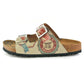 Cream & Red Italy Two-Strap Buckle Sandal CAL202 (737682751584)