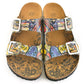 Blue Art Two-Strap Buckle Sandal CAL206 (737682587744)