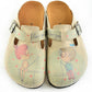 Cream Sketch Love Clogs CAL307 (737682194528)
