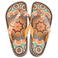 Brown & Red Arabesque Flip-Flop CAL415 (737681080416)