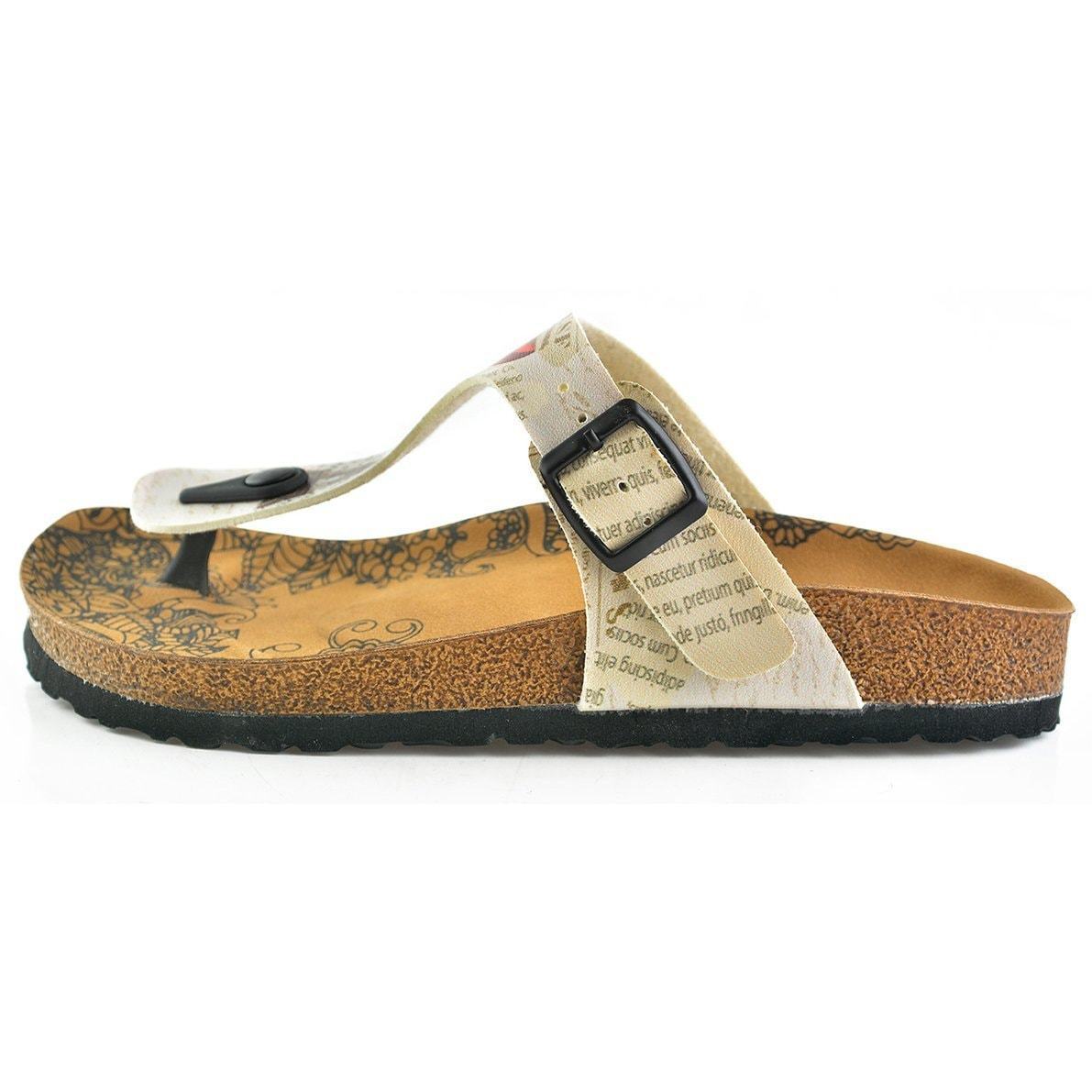 Ivory Travel T-Strap Sandal CAL506 (737680949344)