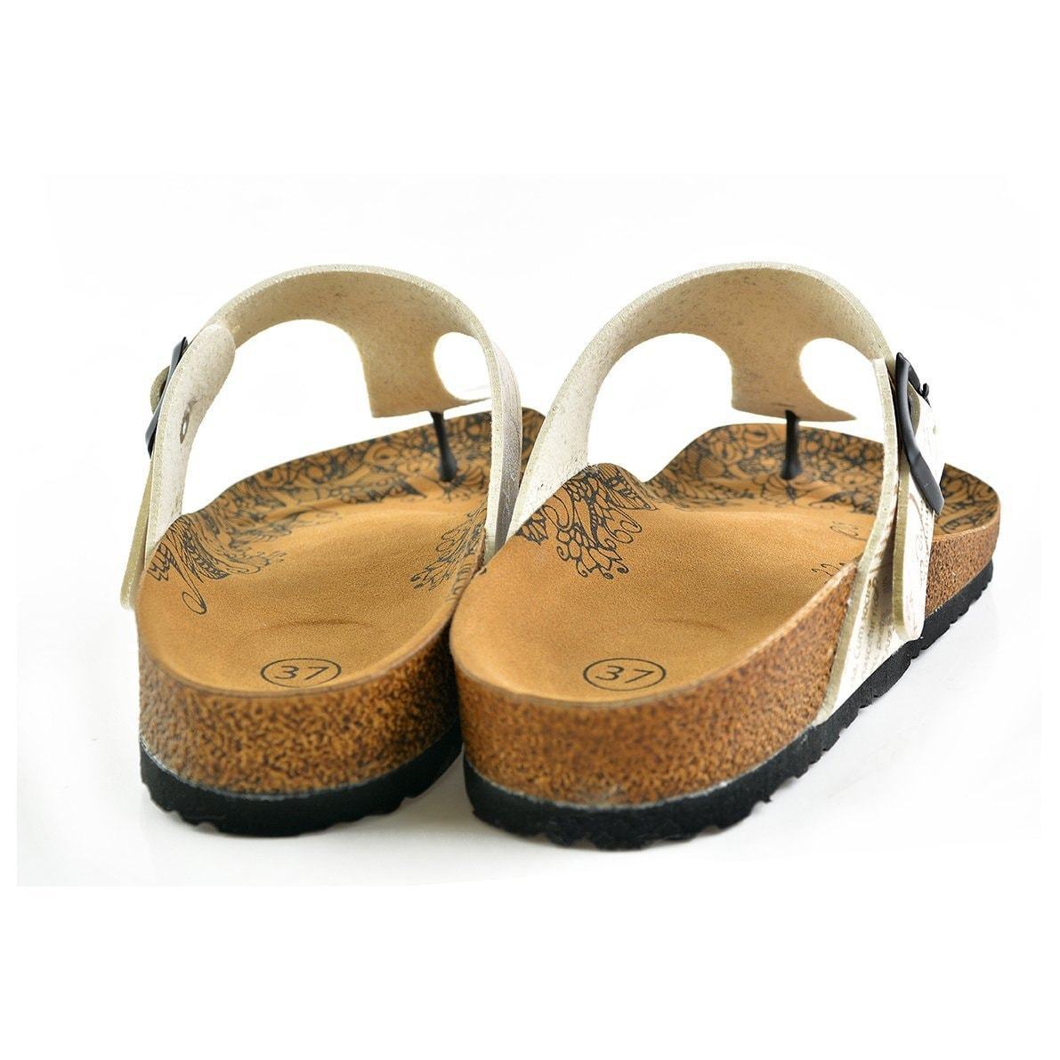 Ivory Travel T-Strap Sandal CAL506 (737680949344)