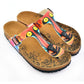 Red & Yellow T-Strap Sandal CAL519 (737680162912)