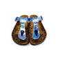 Blue Jeans Patterned Sandal - CAL527 (774936002656)