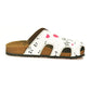 White Love & Guitar Clogs WCAL602 (737669972064)