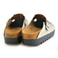 Tan Traveling Blonde Clogs CAL701 (737679868000)