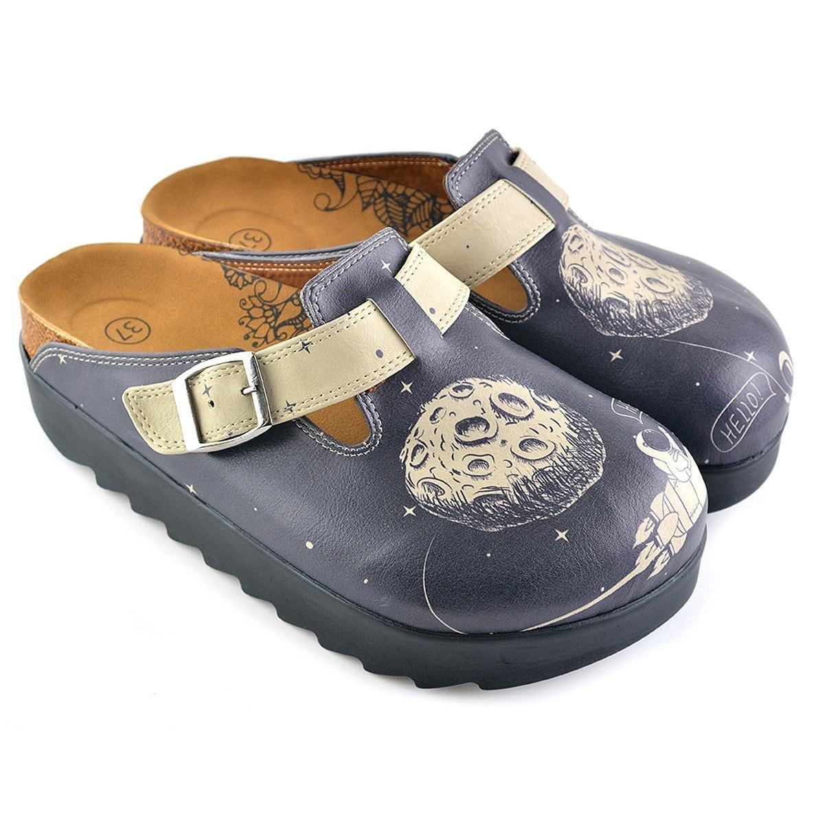 Black Moon & Astronaut Clogs CAL704 (737679769696)