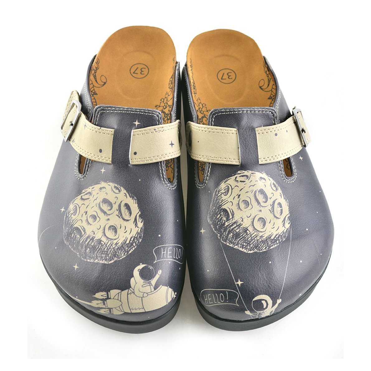 Black Moon & Astronaut Clogs CAL704 (737679769696)
